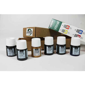 Pebeo Vitrail Initiation Glass Paint Set 6 x 20ml