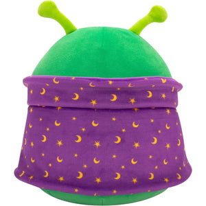 Squishmallows 7.5 Inch - Tortellini the Green Alien with Purple Cape