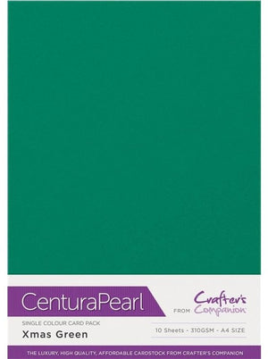 Centura Pearl A4 Colour Card - Xmas Green