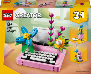 Lego Creator - Typewriter with Flowers