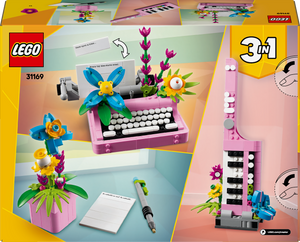 Lego Creator - Typewriter with Flowers