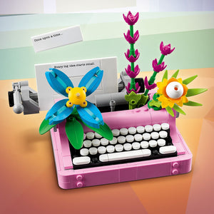 Lego Creator - Typewriter with Flowers