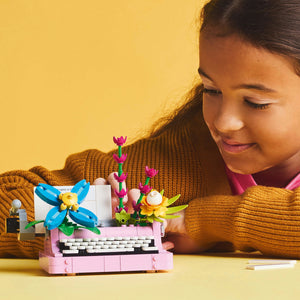 Lego Creator - Typewriter with Flowers