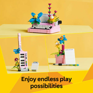 Lego Creator - Typewriter with Flowers