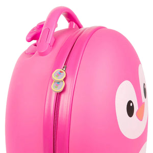 Boppi Tiny Trekker Suitcase Pink Penguin