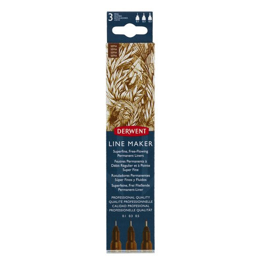 Derwent Line Maker Sepia (3 Pack)