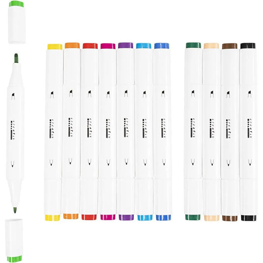 Illustration Markers Standard Colours - 12 Piece Set