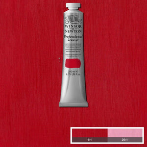 200ml Naphthol Red Medium - Professional Acrylic