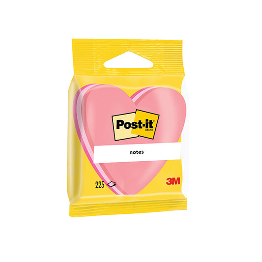 Post-it Notes 70 x 70mm Heart Pink (Pack of 12) 2007H