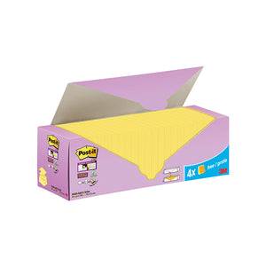 Post-it Super Sticky ZNotes Canary Yellow Cabinet 76x76mm (Pack of 24)