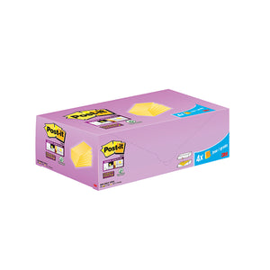 Post-it Super Sticky Notes Canary Yellow Cabinet 127x76mm (Pack of 24)