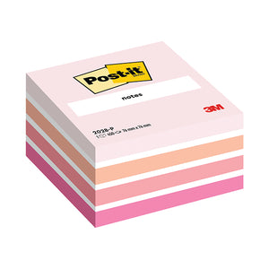 Post-it Notes Colour Cube 76 x 76mm Pastel Pink 2028P