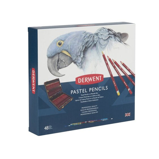 Derwent Pastel Pencils - Wooden Box of 48