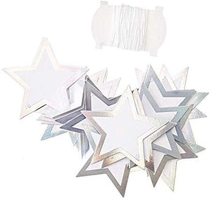 Rico Design Silver Star Hanging Labels (24 Pack)