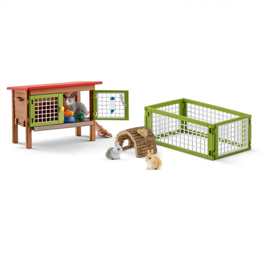 Schleich Rabbit Hutch Set