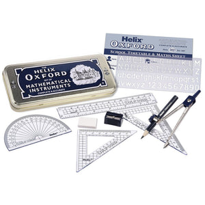 Helix Oxford Maths Set With Storage Tin