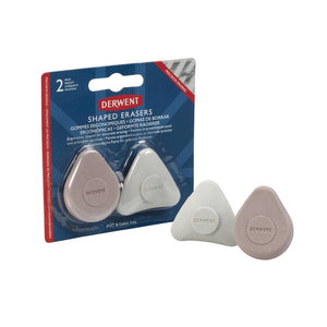 Derwent Easy Grip Shaped Erasers (2 Pack)