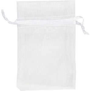 Organza Bags White - 10 Pack