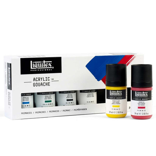 Liquitex Acrylic Gouache - Primary Colours Set 6 x 22ml