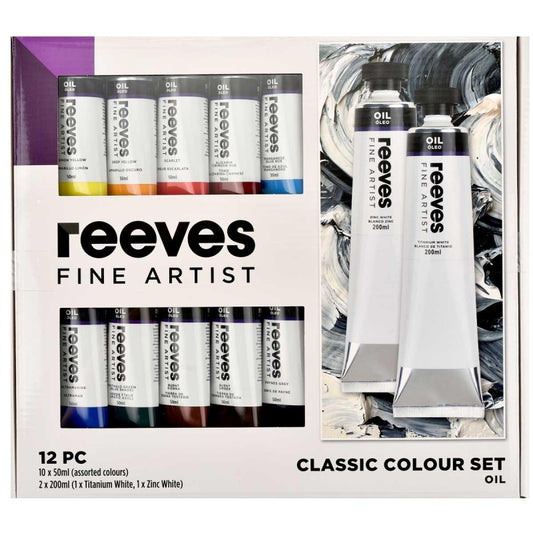 Reeves Fine Artist Oils Set (8x50ml + 2x200ml)