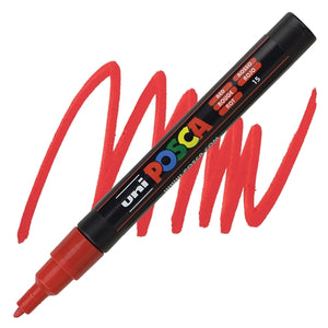 Posca Pc-3M Bullet Tip Red Paint Marker