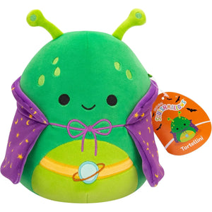 Squishmallows 7.5 Inch - Tortellini the Green Alien with Purple Cape