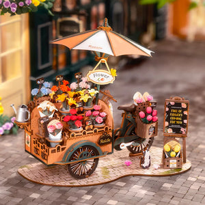 Rolife 3D Wooden Puzzle - Blossom Cart