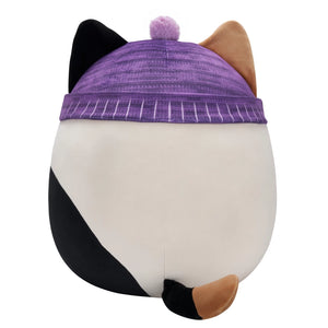 Squishmallows 16 Inch Cam the Calico Cat with Purple Beanie