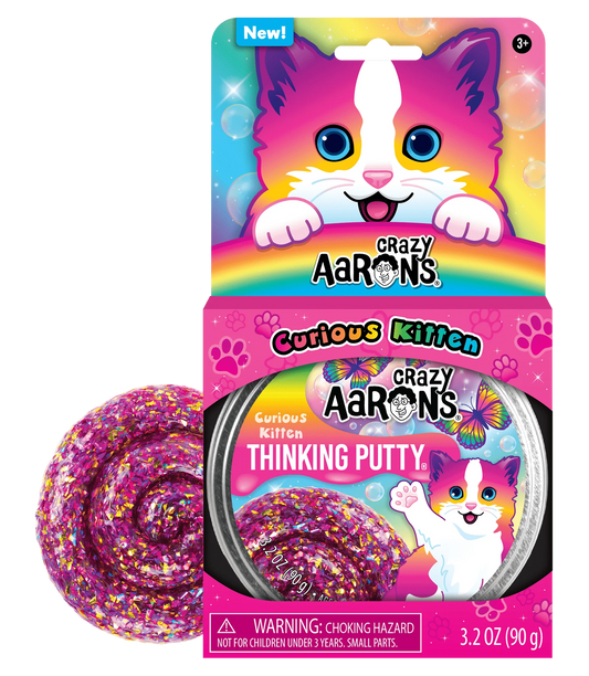 Crazy Aarons Thinking Putty Pets Curious Kitten