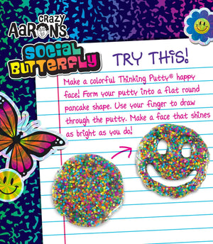 Crazy Aaron's Trendsetters Social Butterfly Thinking Putty Slime