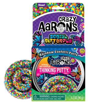 Crazy Aaron's Trendsetters Social Butterfly Thinking Putty Slime