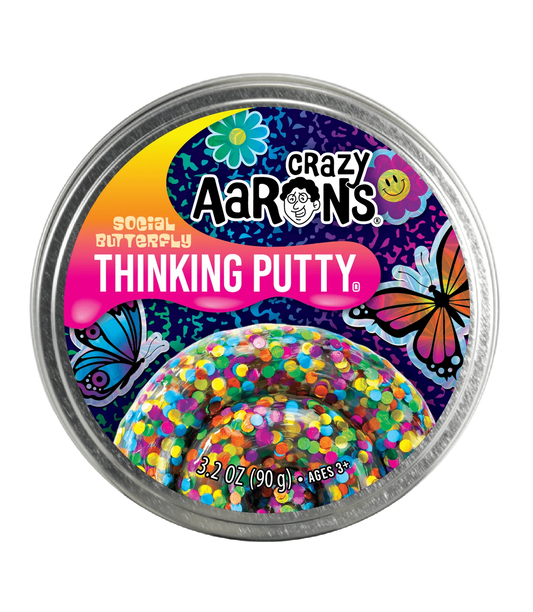 Crazy Aaron's Trendsetters Social Butterfly Thinking Putty Slime