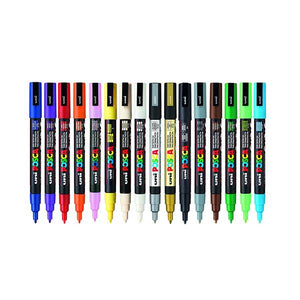 Uni-ball Posca PC-1MR Marker Pens 16 Pack