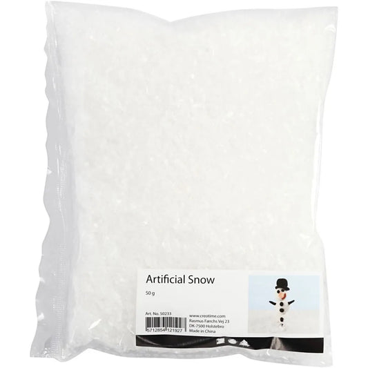 Artificial Snow Transparent 50g Bag | Art & Hobby