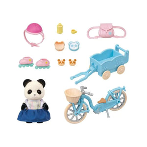 Sylvanian Families Cycle & Skate Set - Panda Girl