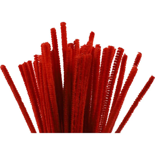 Pipe Cleaners - Red (50 Pack)