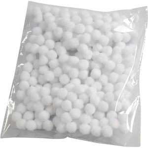 Pompoms - White D: 15 mm (200 pcs)