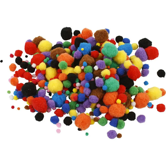 Pom poms Assorted Colours - 42g