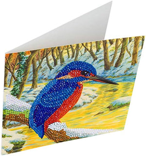 Crystal Art Card Kit - Kingfisher