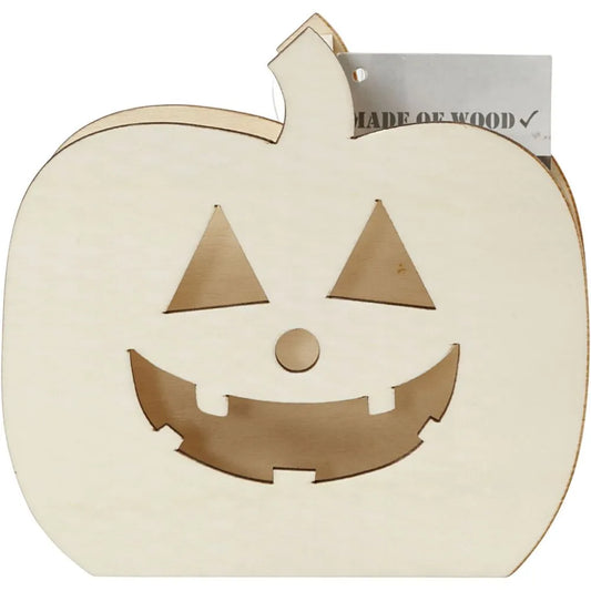 Wooden Pumpkin Head (1 Piece)