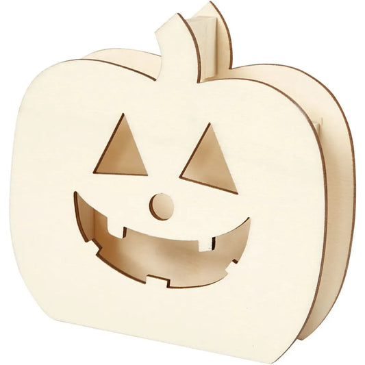 Wooden Pumpkin Head (1 Piece)