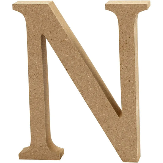 Letter N: 8 cm MDF