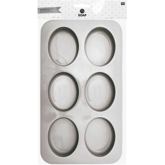 Soap Mould Oval - 6 Shapes