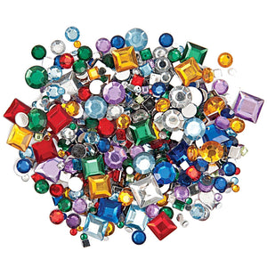 Rhinestone Mix Circle and Square multicolored (800 pcs)