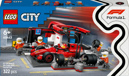 Lego City - F1® Pit Stop & Pit Crew with Ferrari Car