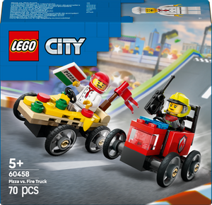 Lego City - Pizza vs. Fire Truck Race Car Pack