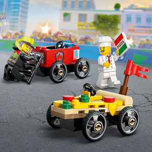 Lego City - Pizza vs. Fire Truck Race Car Pack