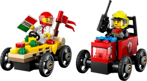 Lego City - Pizza vs. Fire Truck Race Car Pack