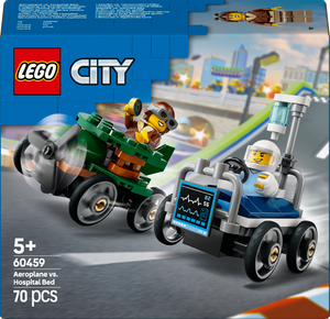 Lego City - Airplane vs. Hospital Bed Race Car Pack