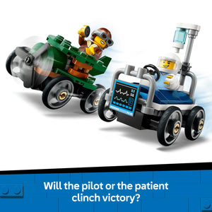 Lego City - Airplane vs. Hospital Bed Race Car Pack